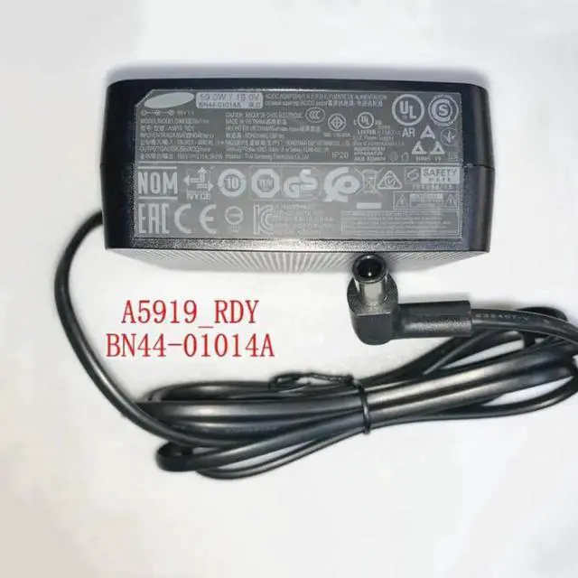 Alt view image 2 of 2 - 19V 3.11A 59W 6.5x4.4mm A5919_RDY BN44-01014A A5919-RDY Power Supply AC Adapter For SAMSUNG LCD Monitor Charger