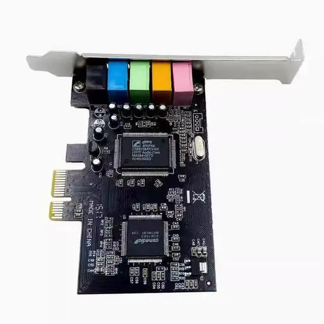 Alt view image 4 of 5 - PCI-E 5.1 Desktop built-in sound card Stereo audio card CMI8738 with reverb support for win7