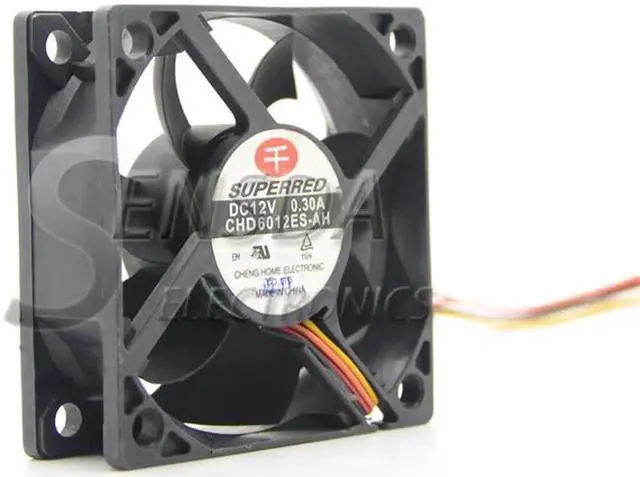 Alt view image 3 of 6 - 6cm fan case cooler Superred CHD6012ES-AH 60*60*20mm 12v 0.30A 4 line pwm computer cpu cooling fan