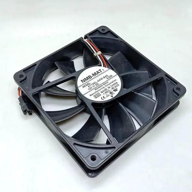 Alt view image 3 of 4 - 12cm Case Fan for NMB 12025 4710KL-04W-B49 DC 12V 0.52A 120mm Ball Bearing High Speed Large Air Volume Chassis Axial Cooling Fan
