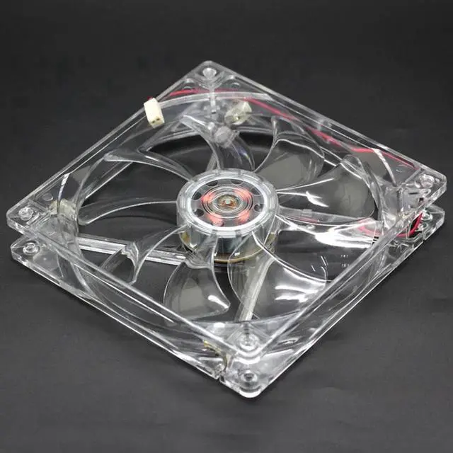 Main image of Global fan 14cm 14025 computer chassis power cooling fan 12V 0.5A 140mm transparent Purple LED cooler 2-Wire 2-pin S1402512HH