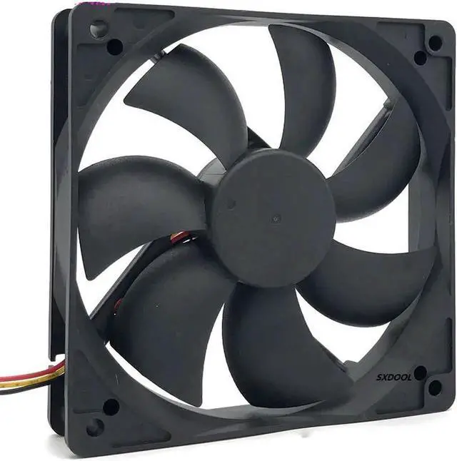Alt view image 2 of 3 - Young Lin 12025 12CM 12V 3.4W DC chassis cooling fan DFS122512H 3-wire Mute fan
