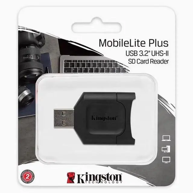Alt view image 2 of 5 - Kin-gs-ton MLP High speed SD Card USB3.2 reader UHS-II SDXC Micro single camera universal up to 300M (SD card not included)