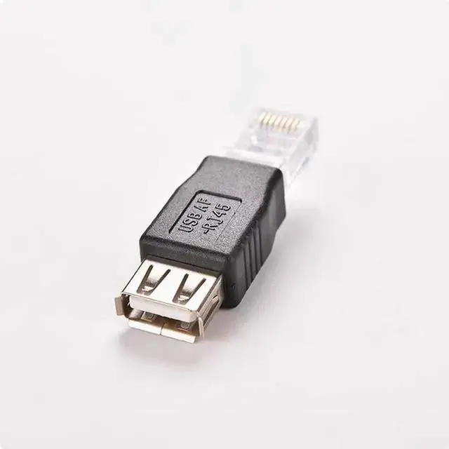 Alt view image 2 of 3 - Network port RJ45 to USB female connector Network cable connector USB female connector to RI45 RJ45 connector