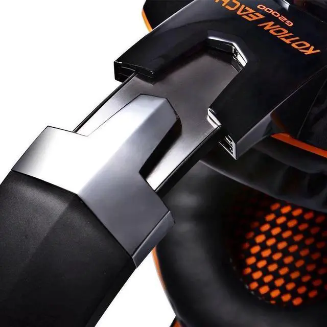 Alt view image 6 of 7 - Professional Stereo Bass Game Headphone with Mic and LED Light, Gaming Headset Wired Earphone Noise Canceling for PC Computer