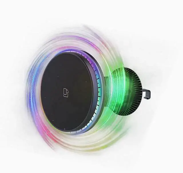 Alt view image 2 of 2 - 15W colorful magnetic mobile phone stand charger Magsafe is suitable for Apple mobile phone car wireless charger