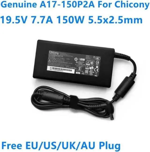 Main image of 19.5V 7.7A 150W Chicony A17-150P2A A150A021P Power Supply AC Adapter For GS60 GHOST PRO-052 GS70 GS63VR Laptop Charger