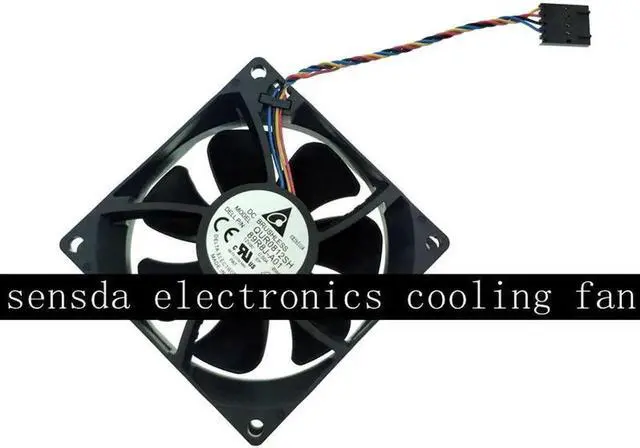 Alt view image 2 of 3 - 89R8J-A01 Delta QUR0812SH Brand New 8025 80*80*25mm DC12V 0.50A case cooling fan