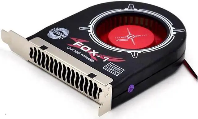 Main image of New original FOX-1 system chassis fan PCI bit turbine exhaust fan cooling auxiliary graphics chassis ventilation the exhaust fan installed on the PCI position of the cabinet 100mm case cooler
