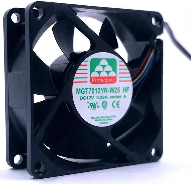 Alt view image 3 of 4 - MGT7012YR-W25 7025 70MM 70*70*25MM Fan Comptuter CPU Cooling fan 12V 0.39A 4pin