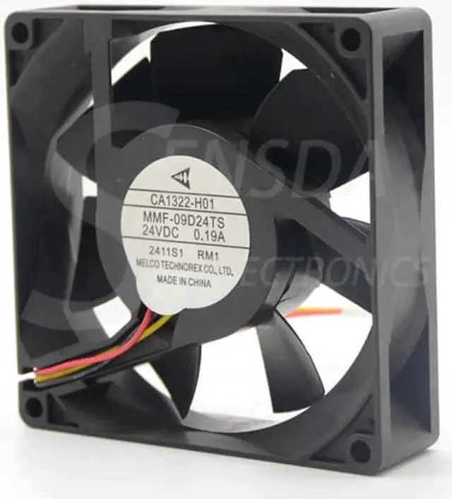 Alt view image 6 of 6 - For Mitsubishi inverter fan CA1322-H01 Melco MMF-09D24TS RM1 9025 DC24V 0.19A 9CM cooling fan