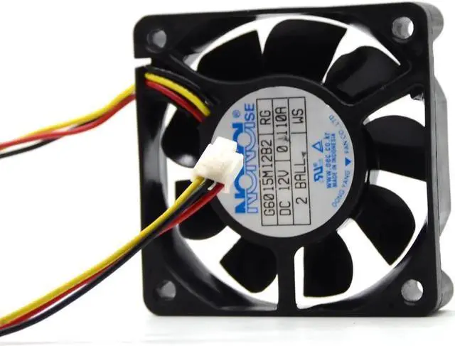 Alt view image 3 of 6 - Nonoise G6015M12B2 6015 DC 12V 0.110A For Samsung DMD Fan HLN5065 HLN5665 HLN6165 HLN467 TV fan 6cm cpu cooler