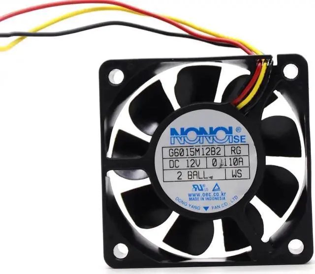 Alt view image 2 of 6 - Nonoise G6015M12B2 6015 DC 12V 0.110A For Samsung DMD Fan HLN5065 HLN5665 HLN6165 HLN467 TV fan 6cm cpu cooler