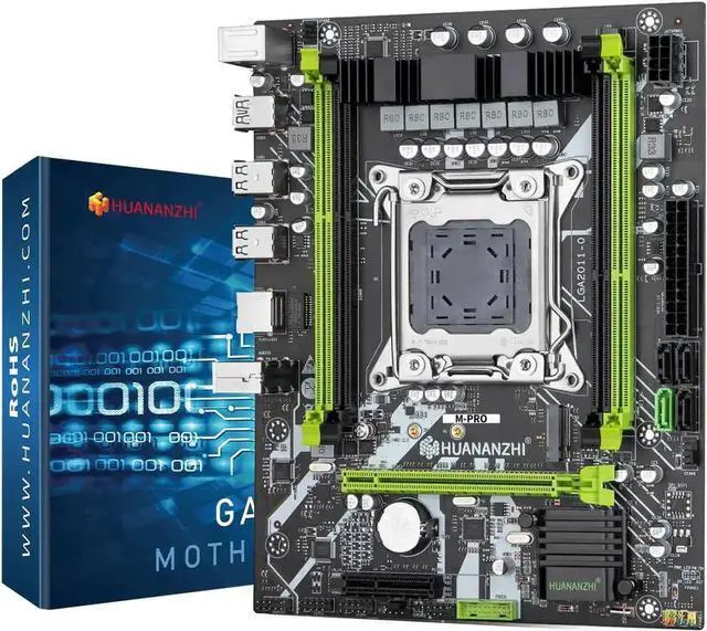 Alt view image 6 of 6 - X79 M PRO LGA 2011 XEON X79 Motherboard with Intel E5 2640 with 2*8GB DDR3 RECC memory combo kit set NVME