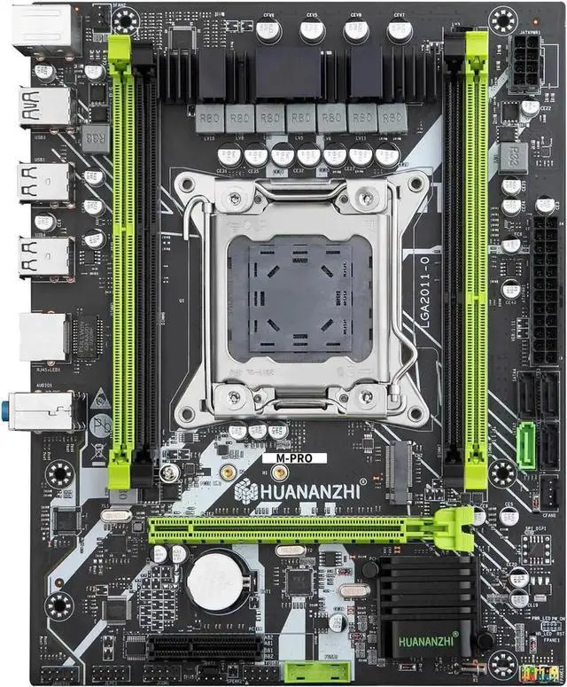 Alt view image 4 of 6 - X79 M PRO LGA 2011 XEON X79 Motherboard with Intel E5 2640 with 2*8GB DDR3 RECC memory combo kit set NVME