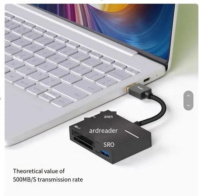 Alt view image 2 of 5 - TYPE-C XQD high-speed card reader, camera single-lens reflex SD card reader, compatible with SONY M/G series memory card and USB flash drive reader