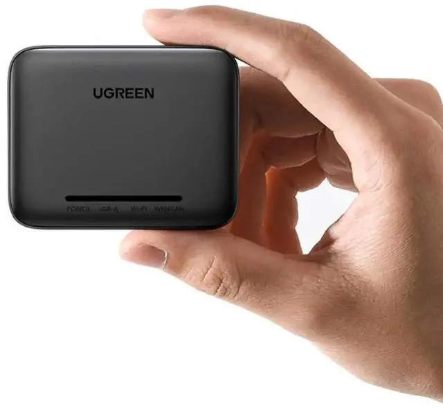 Alt view image 5 of 6 - ugreen printer network sharer service wireless receive automatic no-switch wired usb retrofit wifi module connection LAN share one drag more than one drag two computer print box