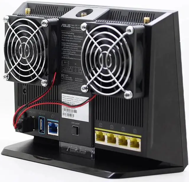 Main image of DIY Router cooling fan 70mm DC 5V USB Power Ultra Silent Dissipate Temperature Control For RT-AC68U EX6200 AC15 AC68U