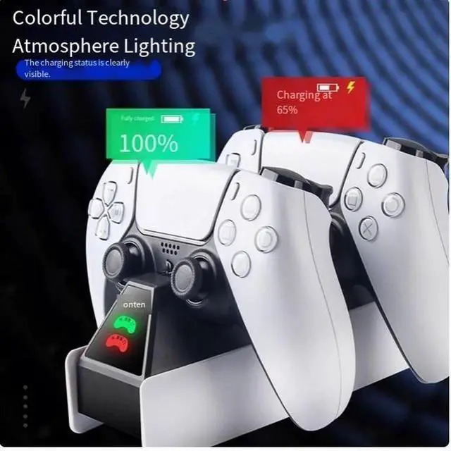 Main image of PS5 controller dock Charger is compatible with the SONY ps5 game console charging dock smart dual dock