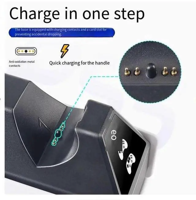 Alt view image 5 of 5 - PS5 controller dock Charger is compatible with the SONY ps5 game console charging dock smart dual dock