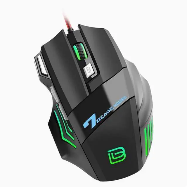 Alt view image 2 of 3 - BAJEAL Gaming G5 Light emitting esports Big Mouse USB Mouse 7D Fire key mechanical wired mouse