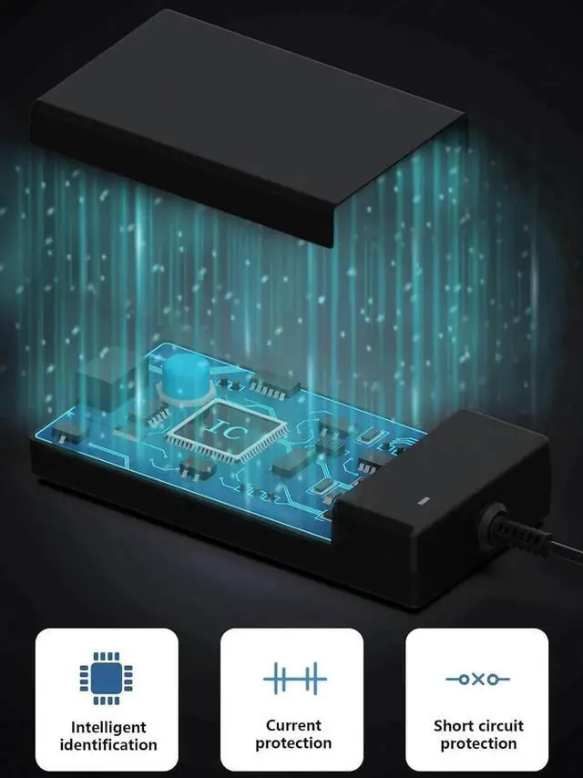 Alt view image 4 of 6 - 180W 19.5V 9.23A Charger AC Adapter for Ac-er Nitro 5 7 Acer Predator Helios 300 PH317-53-77YL PH317-54-70Z5 Acer Predator Triton 300 PT315-52-73WT PT315-52-7337 Laptop Power Adapter (5.5mm*1.7mm)