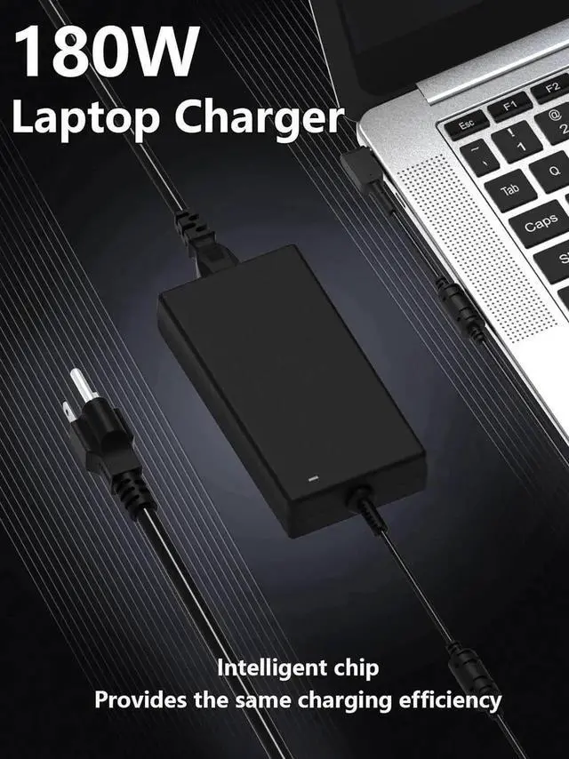 Alt view image 6 of 6 - 180W 19.5V 9.23A Charger AC Adapter for Ac-er Nitro 5 7 Acer Predator Helios 300 PH317-53-77YL PH317-54-70Z5 Acer Predator Triton 300 PT315-52-73WT PT315-52-7337 Laptop Power Adapter (5.5mm*1.7mm)