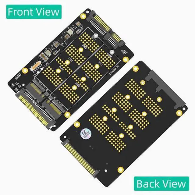Main image of 2-in-1 M.2 NVME PCI-E SSD to U.2 SFF-8639 SATA adapter card