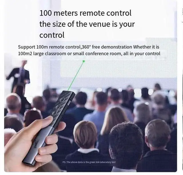 Alt view image 5 of 7 - PPT Electronic green Laser page turning pen for teacher lectures Multi-functional charging projection slide media control flip through remote control for typec computers