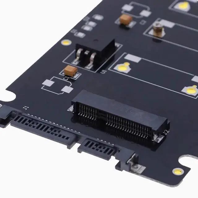 Alt view image 3 of 4 - MSATA to SATA adapter card SSD box MSATA to SATA3 interface converter