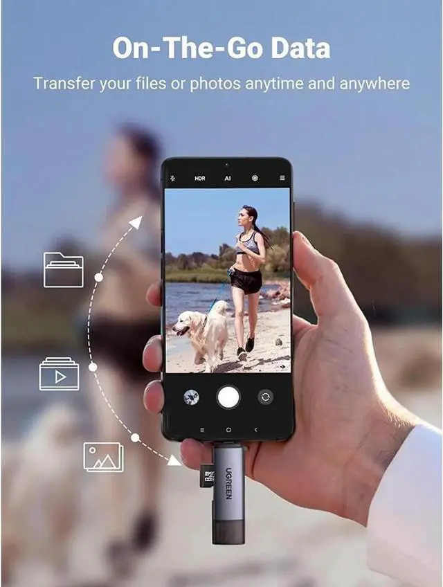 Alt view image 5 of 6 - Micro SD Card Reader USB C USB 3.0 to Memory Card Reader Adapter for External Camera Photo SD SDHC SDXC MicroSD UHS-I Compatible with Computer PC MacBook Air Pro Samsung Galaxy S22 iPad Pro