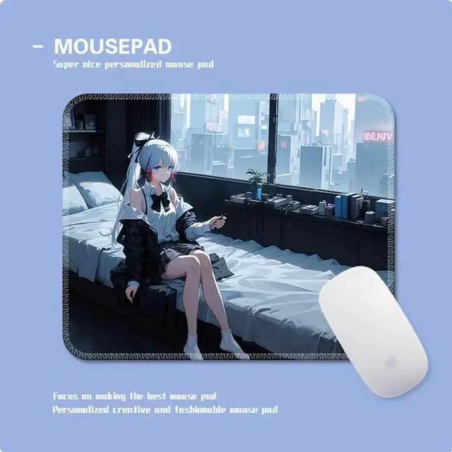 Main image of Kamisato Ayaka Mouse pad Small Genshin Impact gaming table pad Computer keyboard pad Medium mouse pad 30X25CM Gray