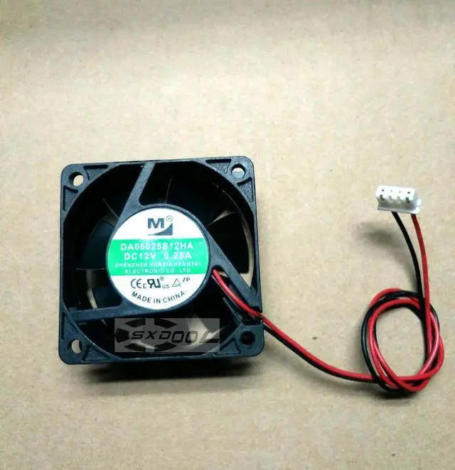 Alt view image 4 of 4 - YIMENG / M DA06025S12HA DC12V 0.13A 6 cm 6025 2-wire silent 60MM X 25MM cooling fan