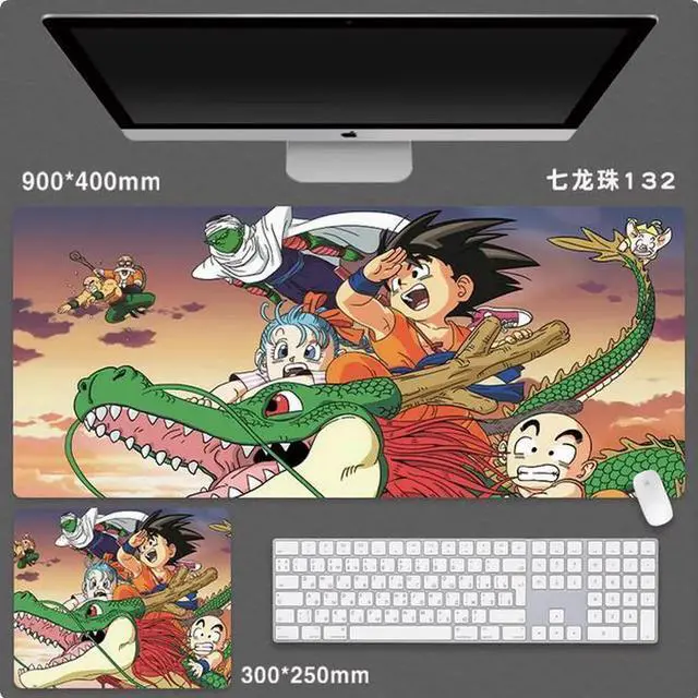 Main image of Anime Dragon Ball Mouse Pad,Extended Gaming Mouse Pad with Stitched Edges, Large Mouse pad with Non-Slip Rubber Base for Work & Gaming, Office & Home,