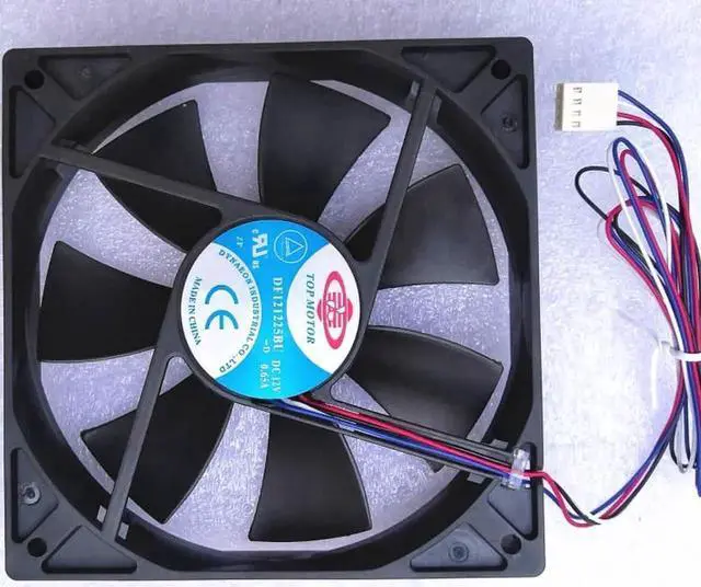 Main image of DF121225BU -D 12025 12cm Cooling Fan Dual Ball 4-Wire PWM fans 12cm 12V 0.65a 120X120X25mm