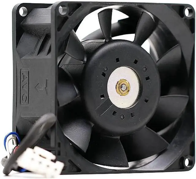 Alt view image 6 of 6 - New AVC 2B08038B12S 8cm 8038DC 12V 3.84A 4-wire PWM Server High-volume cooling Fan