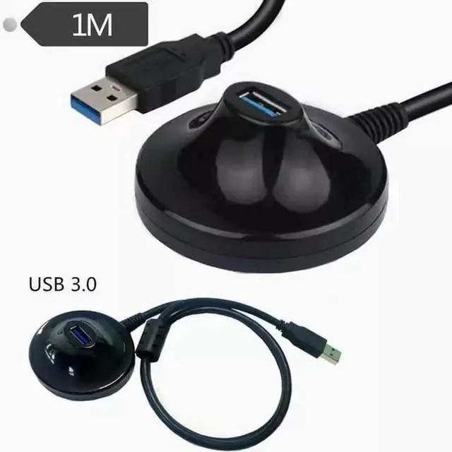 Alt view image 5 of 5 - USB3.0 male to female extension cable with Base USB extension cable with base USB3.0 base extension cable