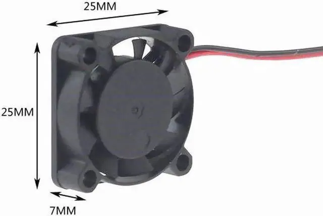 Main image of NEW 2.5CM 25mm DC5V 25X25X7MM 2507 Ultra-miniature Brushless Circuit Board Cooling Fan 2-wire