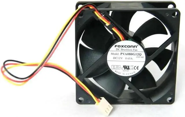 Main image of Foxconn PVA080G12Q -F03-AE 12V 0.65A 8CM 8025 Large Air Volume Hydraulic Bearing Cooling Fan 3-wire 3-pin
