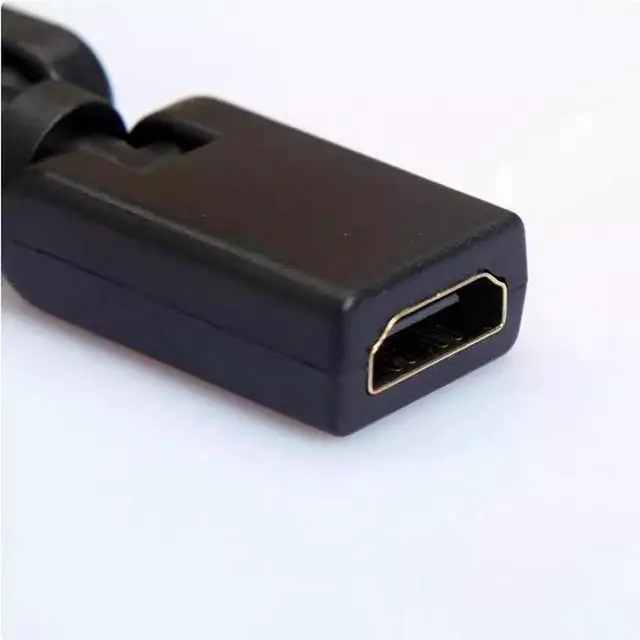 Alt view image 2 of 5 - HDMI Male to female HDMI HD 360 degrees arbitrarily rotate the HDMI adapter male to female