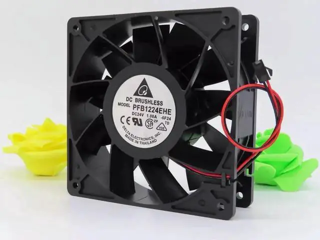 Alt view image 2 of 3 - PFB1224EHE 12CM 120mm 12038 24V 1.08A wind inverter cooling fan for Delta 120*120*38mm