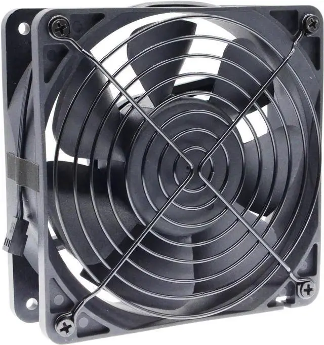 Alt view image 3 of 6 - Waterproof 120mm 12cm(120X120X38mm) Cooling Fan DC12V 3600RPM High Airflow ,SXD12038M1B Universal For Home Bathroom Grow Room Ventilation Vent
