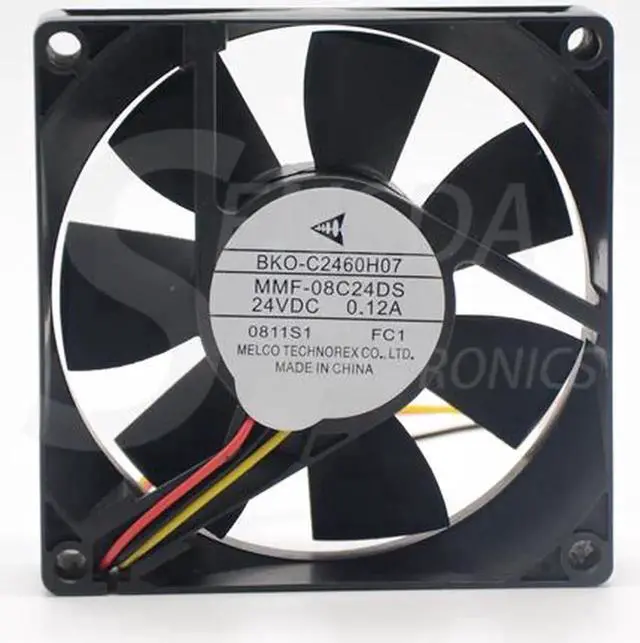 Alt view image 2 of 5 - BKO-C2460H07 Melco MMF-08C24DS-FC1 MMF-08C24DS FC1 8025 24V 0.12A 8cm For Mitsubishi cooling fan