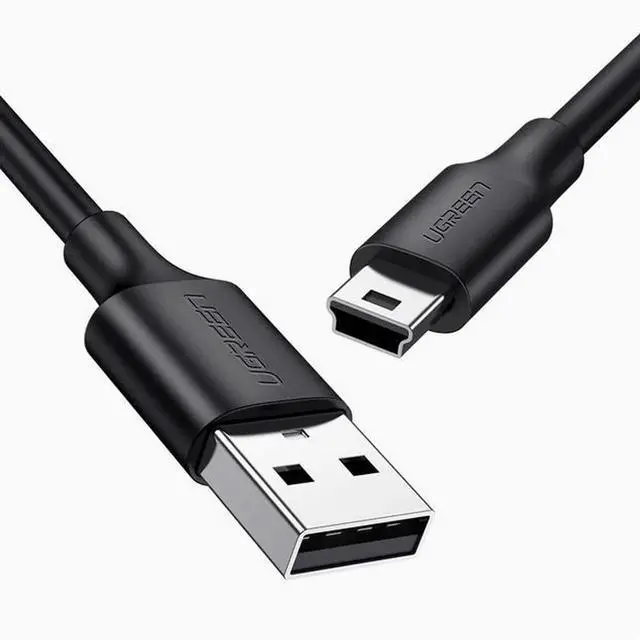 Main image of UGREEN USB to Mini USB data cable T-port for mobile hard disk data cable camera car dashcam old charger cable