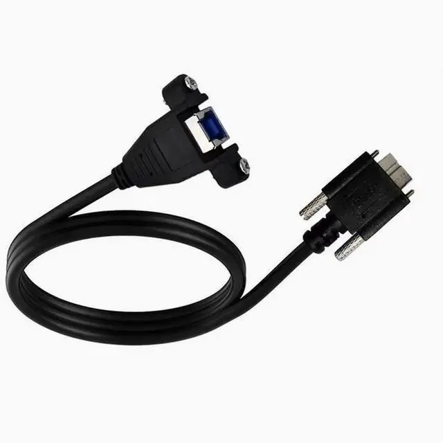 Alt view image 3 of 5 - 5Gbps speed USB3.0 with fixing screws Data cable usb B female to micro b male conversion pair cable