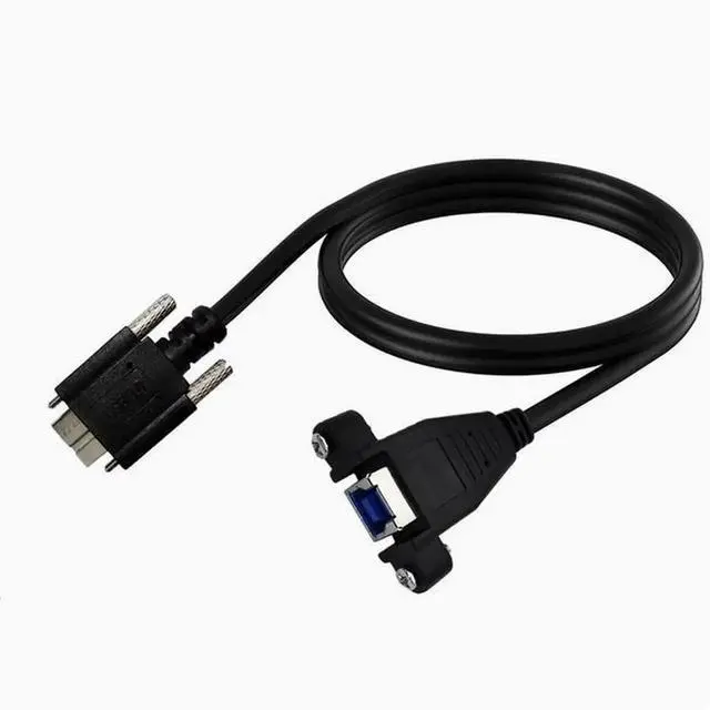 Alt view image 2 of 5 - 5Gbps speed USB3.0 with fixing screws Data cable usb B female to micro b male conversion pair cable