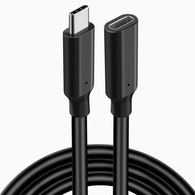 Main image of Type-c extension cable Revolution female conversion cable USB3.2 Data cable 4K projection cable Dock hard disk connection cable Black 3m Male to Female