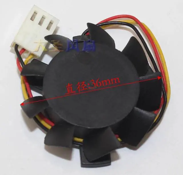 Alt view image 2 of 2 - T124010DL T124010BL router cooling fan Y-Y 4010H12B replacement Hole distance 2.5cm, diameter 3.6cm
