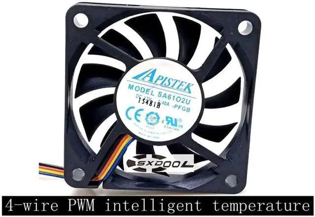 Alt view image 3 of 5 - Original For 62RTDH1100-4701 SA61O2U DH110 API APISTEK 60mm 6010 daul cooling fan