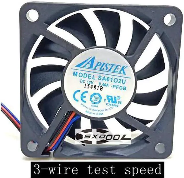 Alt view image 4 of 5 - Original For 62RTDH1100-4701 SA61O2U DH110 API APISTEK 60mm 6010 daul cooling fan